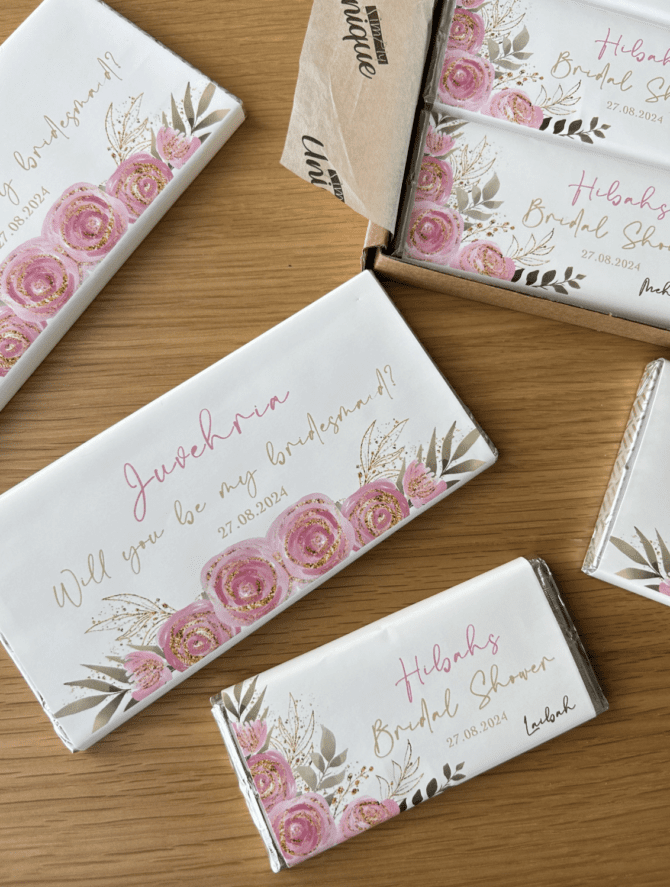 Customised Bridesmaid Bars - Image 6